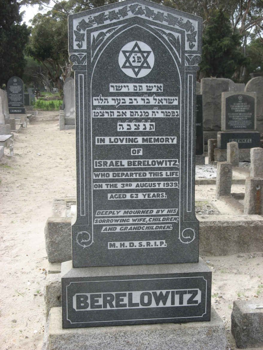 BERELOWITZ Israel -1939