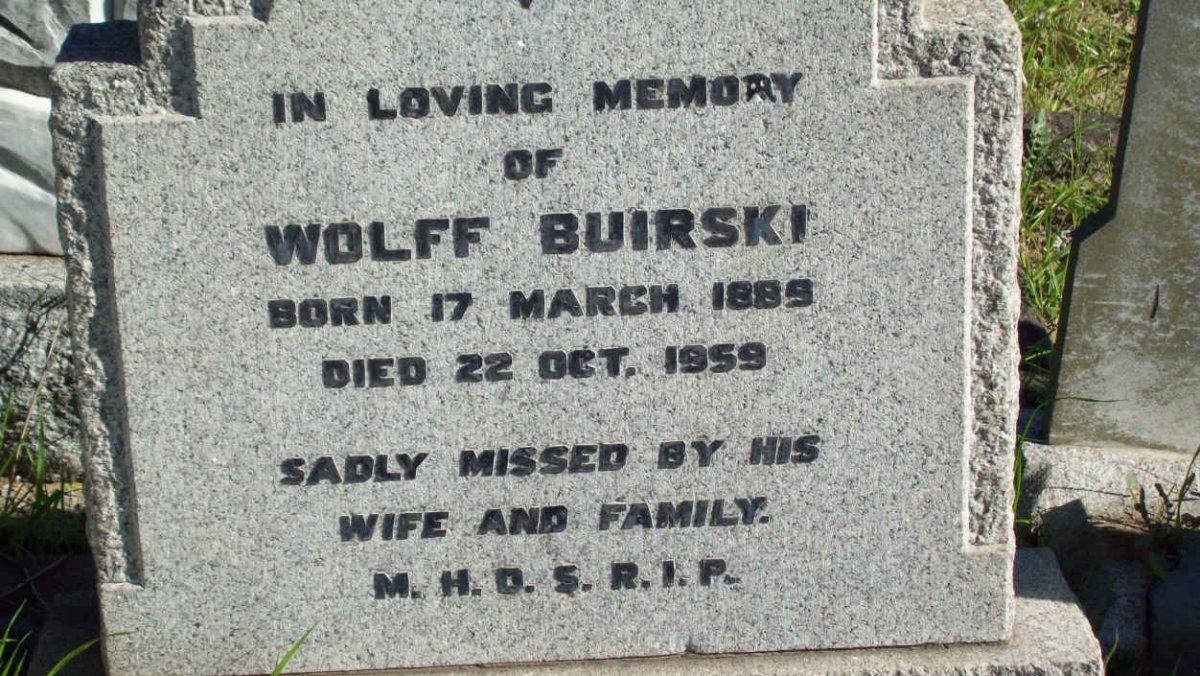 BUIRSKI Wolff 1889-1959