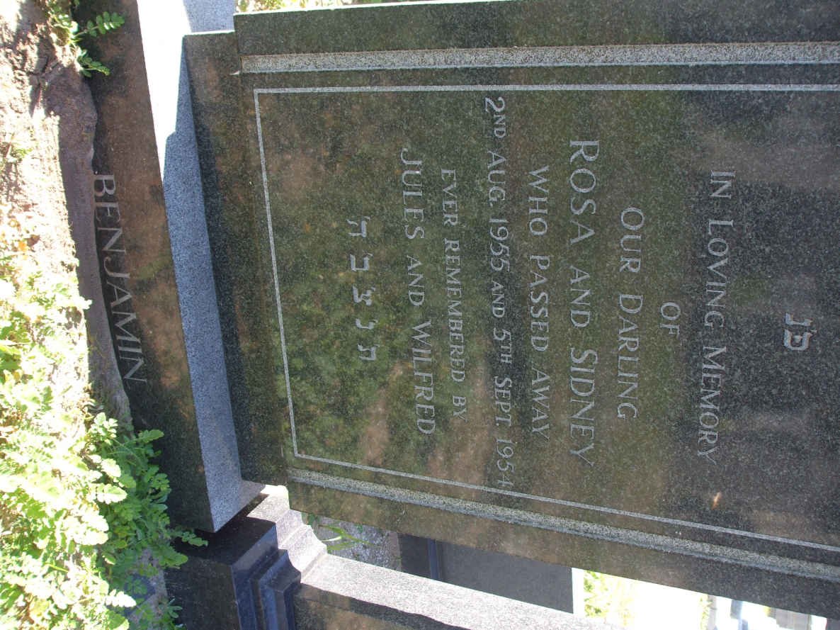 BENJAMIN Sidney -1954 &amp; Rosa -1955