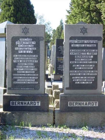 BERNHARDT Fred -1941 &amp; Antoinette CARMEL -1945