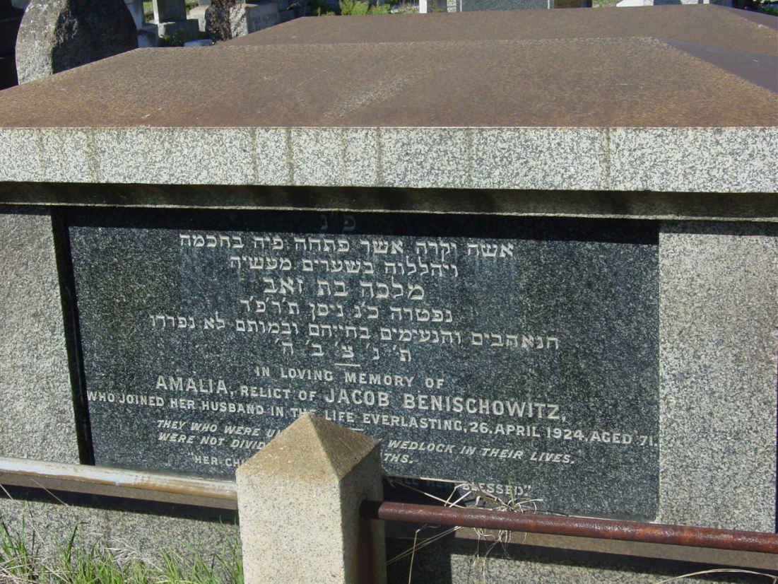 BENISCHOWITZ Amalia -1924