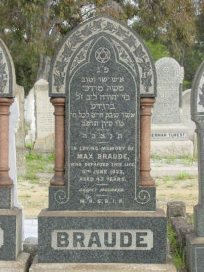 BRAUDE Max -1922