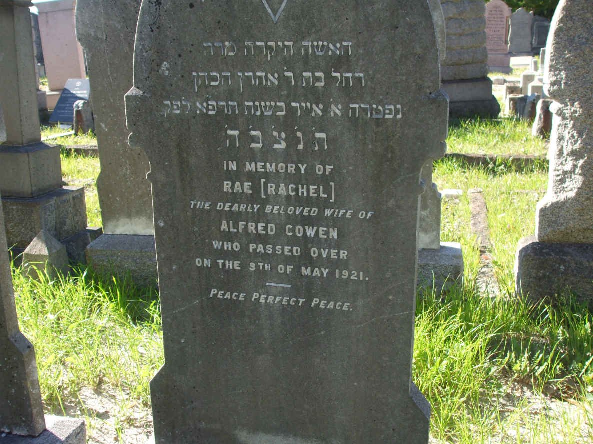 COWEN Rachel -1921
