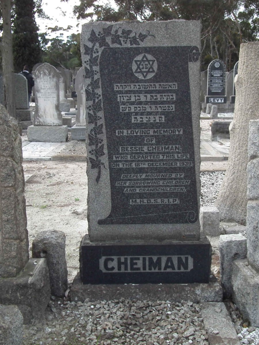 CHEIMAN Bessie -1939
