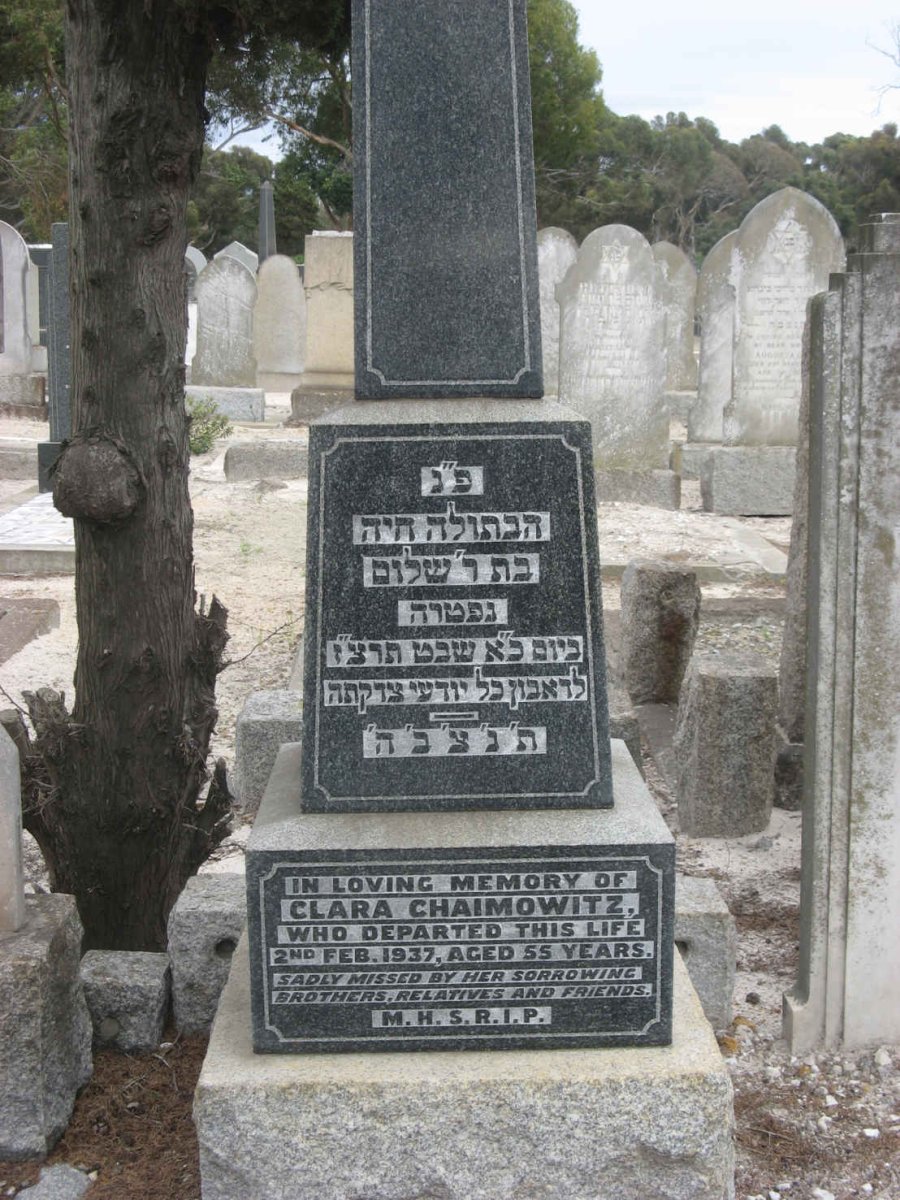 CHAIMOWITZ Clara -1937