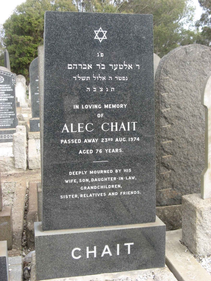 CHAIT Alec -1974