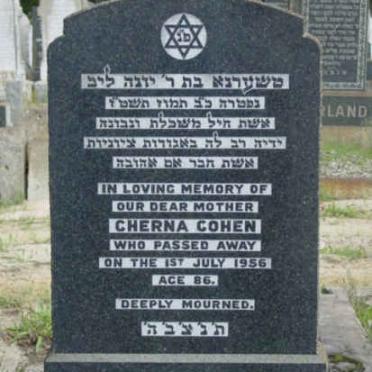 COHEN Cherna -1956