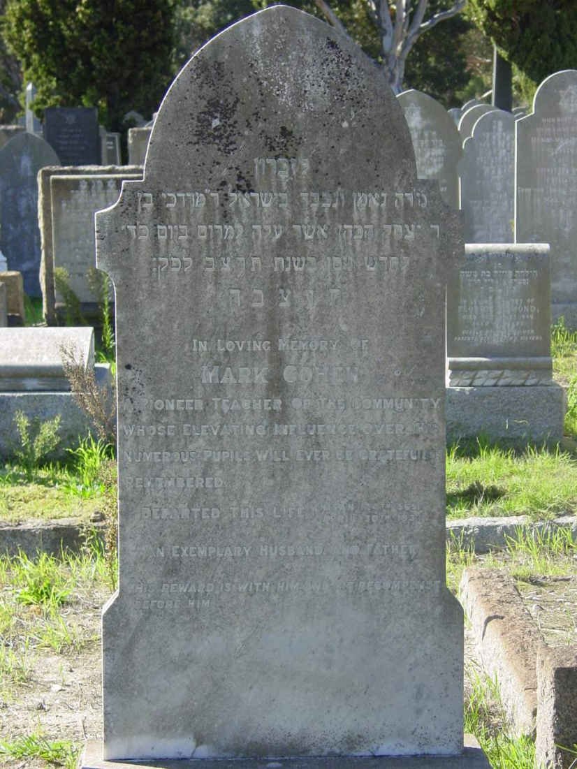 COHEN Mark -193?