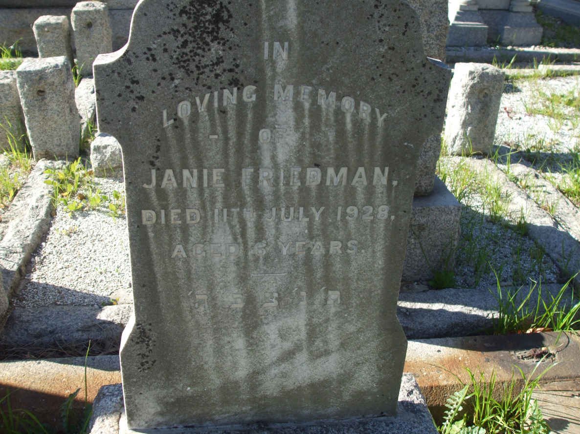 FRIEDMAN Janie  -1928 