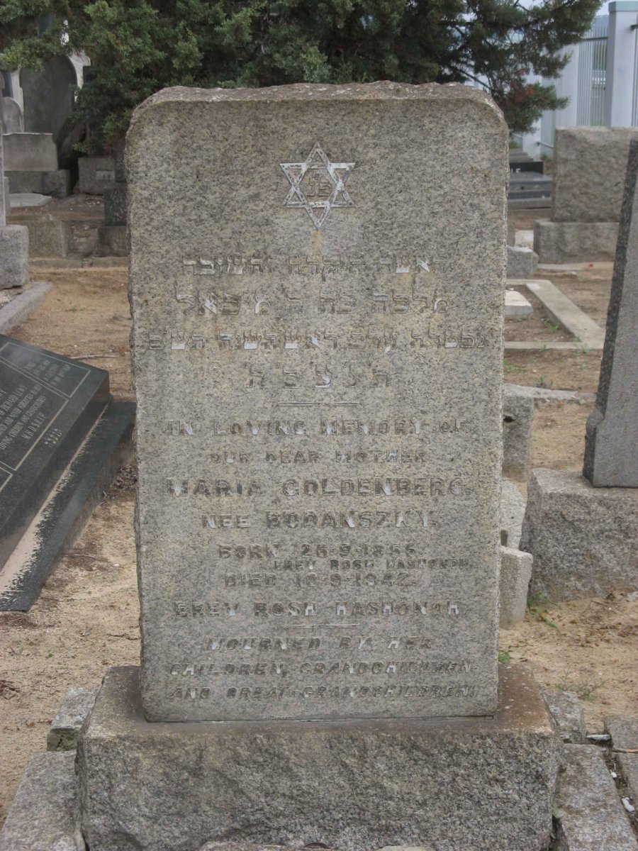 GOLDENBERG Maria nee BODANSZKY 1856-1942