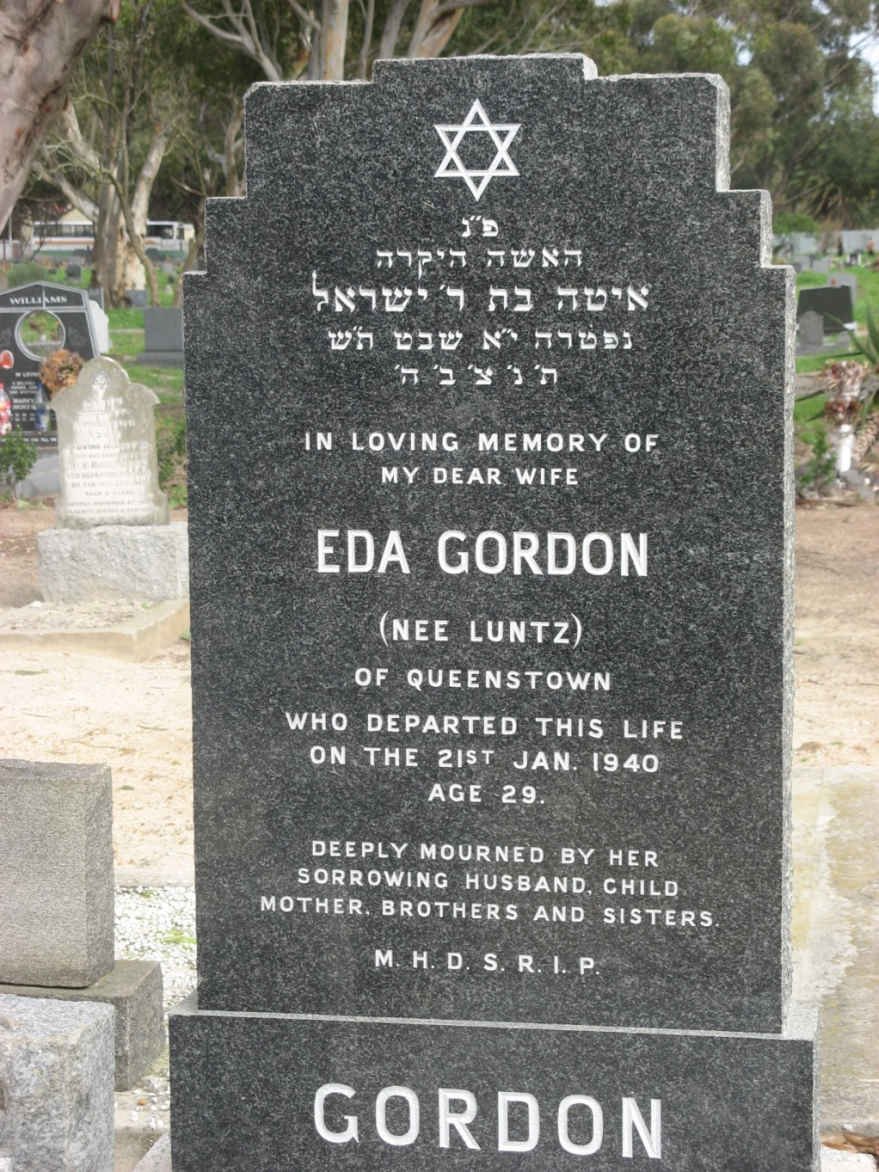 GORDON Eda nee LUNTZ -1940