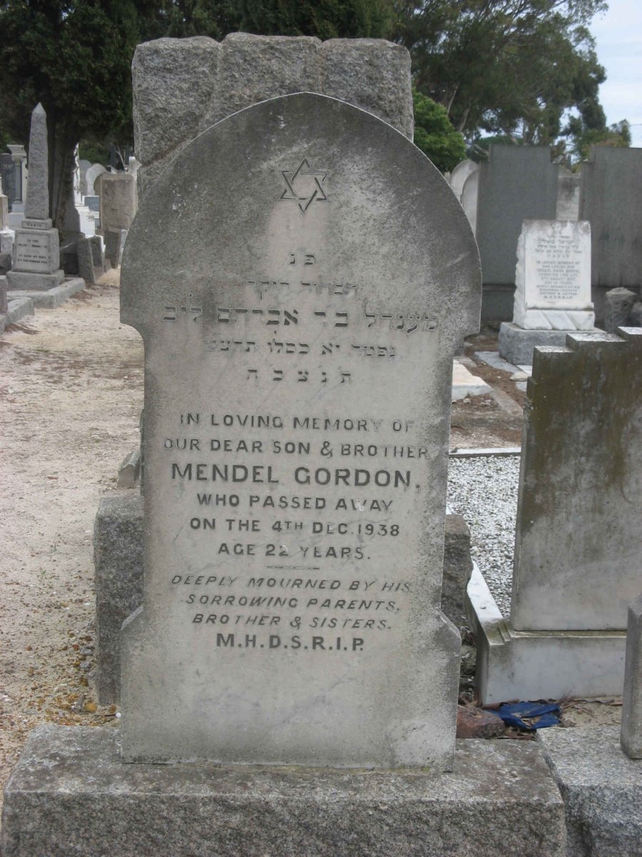 GORDON Mendel -1938