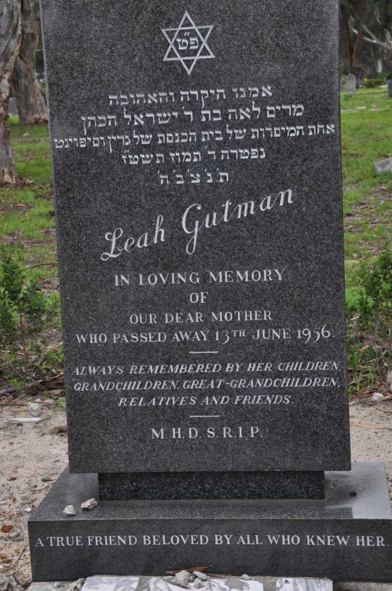 GUTMAN Leah -1956
