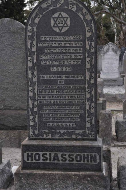 HOSIASSOHN Miriam -193?
