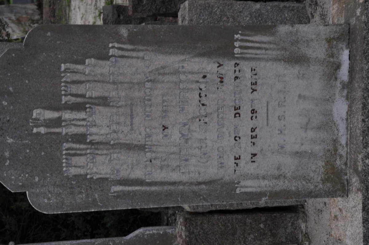 HIRSCH Evelyn nee SACKSON -1943