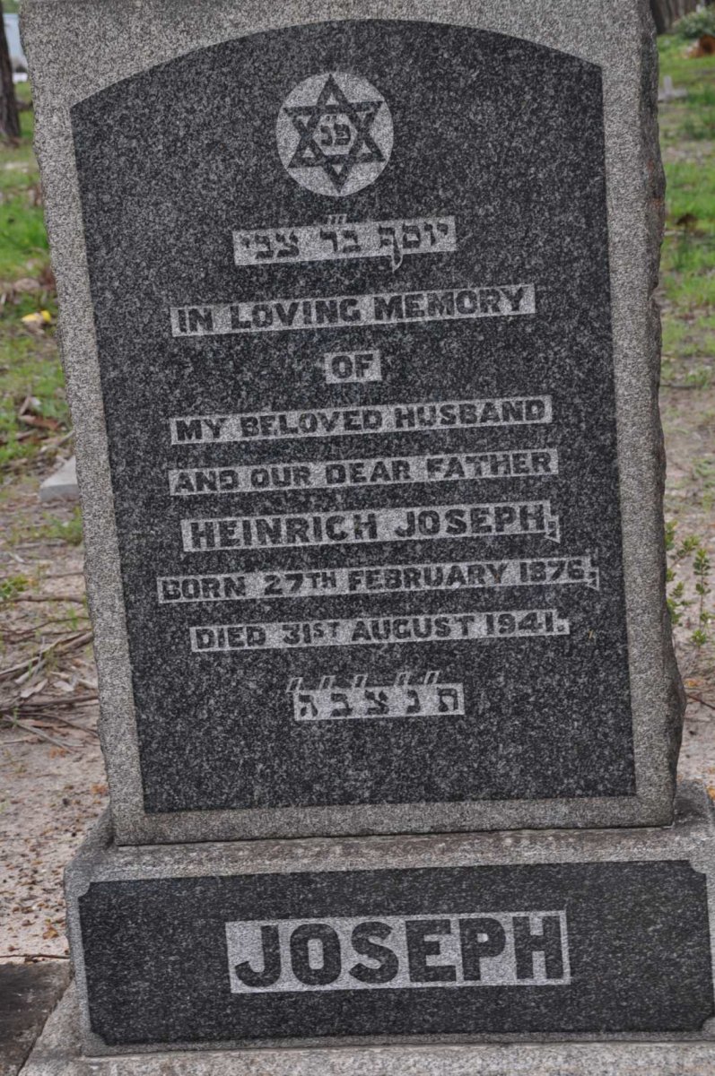 JOSEPH Heinrich 1876-1941