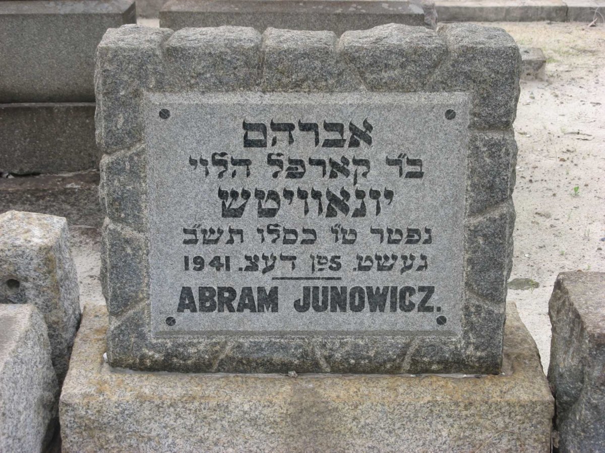 JUNOWICZ Abram -1941