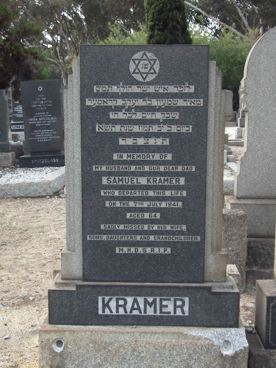 KRAMER Samuel -1941