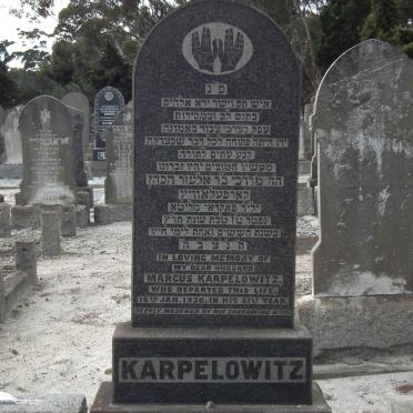 KARPELOWITZ Marcus -1930