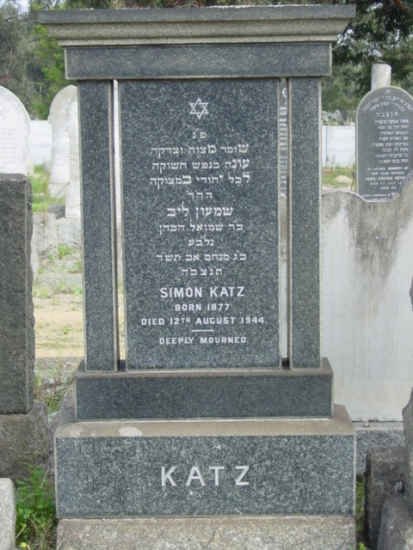 KATZ Simon 1877-1944