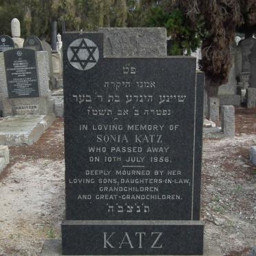 KATZ Sonia -1956