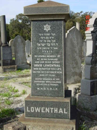 LOWENTHAL David -1936