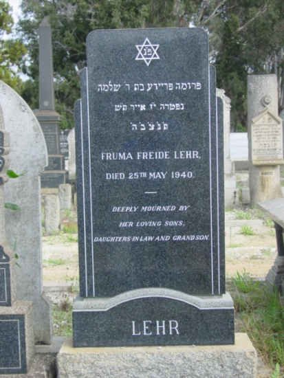 LEHR Fruma Freide -1940
