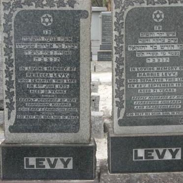 LEVY Harris -1939 & Rebecca -1935