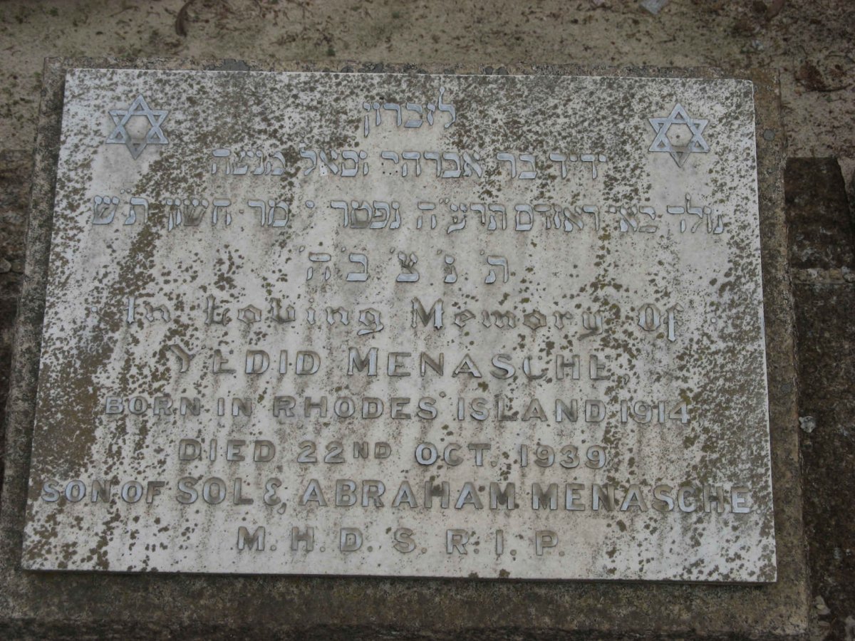 MENASCHE Yedid 1914-1939