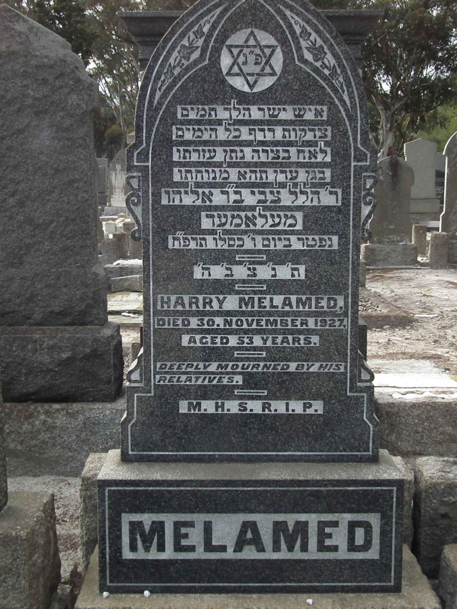 MELAMED Harry -1927