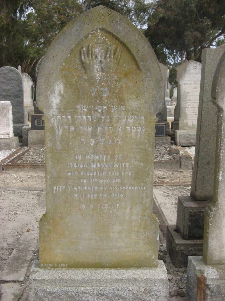 MOSKOWITZ Isaiah -1916