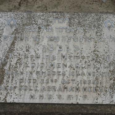 MENASCHE Yedid 1914-1939