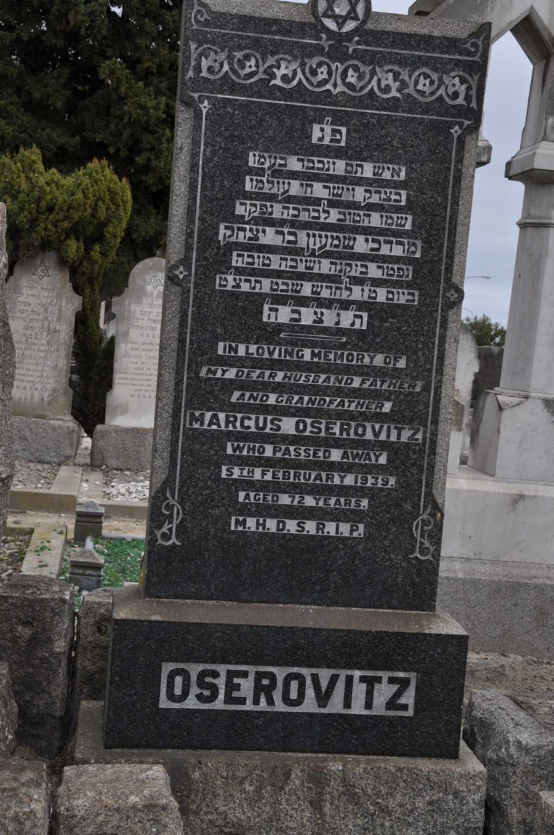 OSEROVITZ Marcus -1939