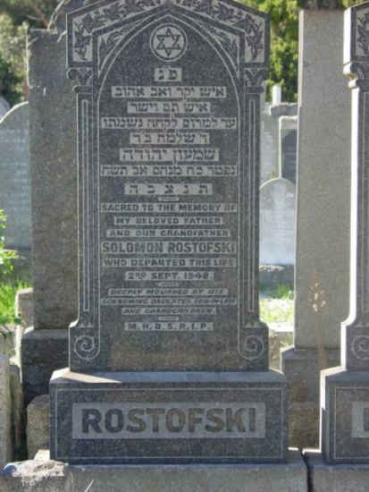 ROSTOFSKI Solomon -1948