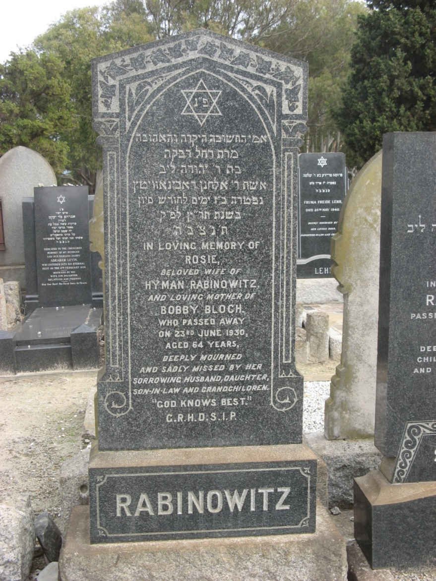 RABINOWITZ Rosie -1930