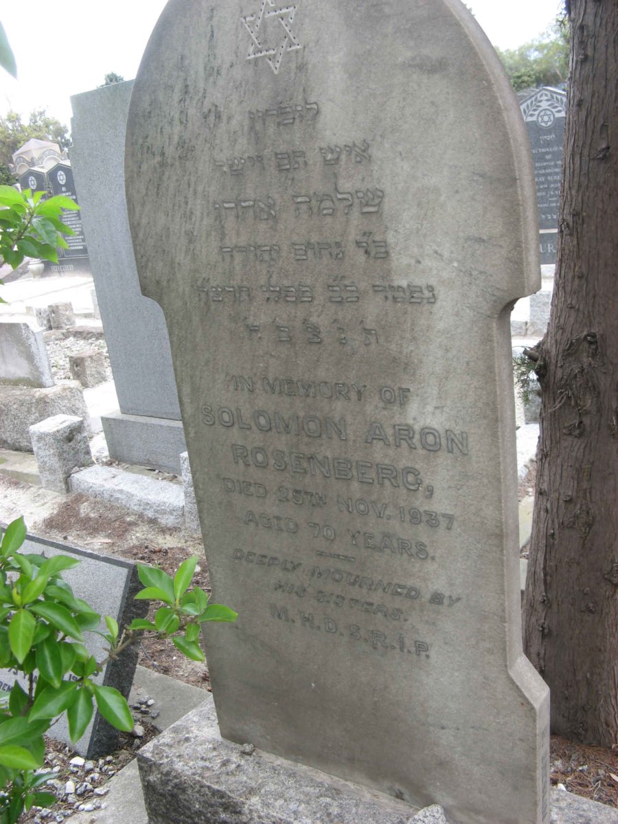 ROSENBERG Solomon Aron -1937