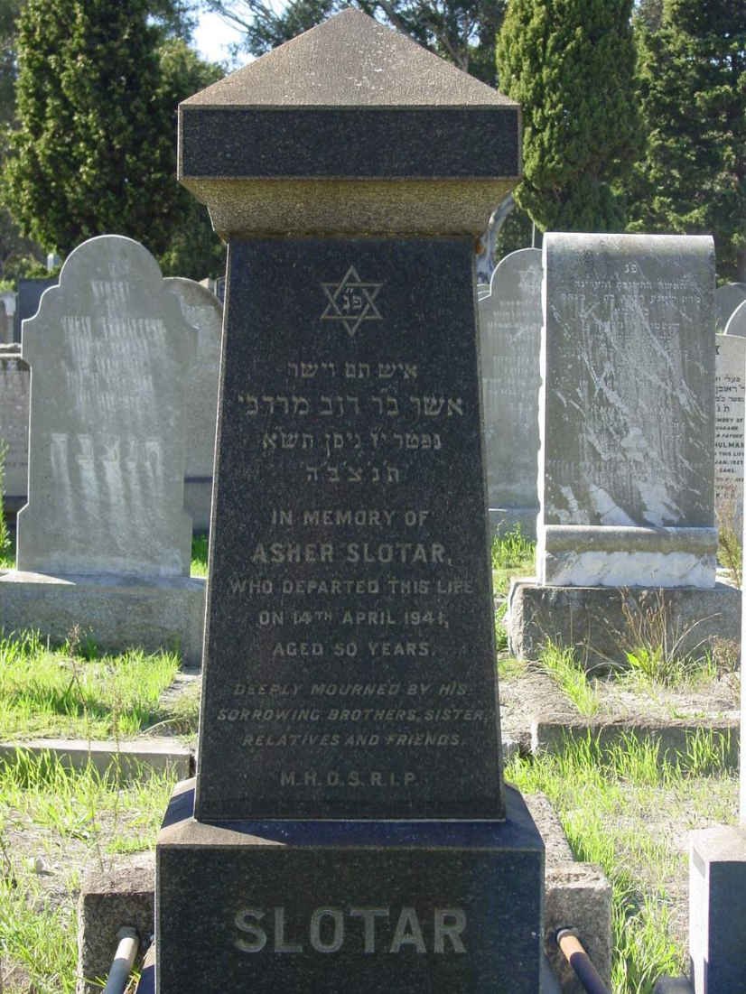 SLOTAR Asher -1941