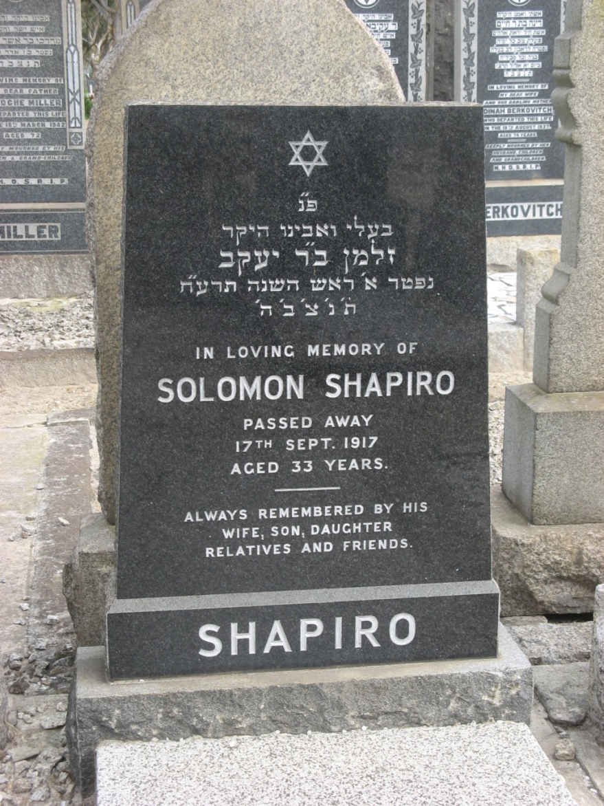 SHAPIRO Solomon -1917