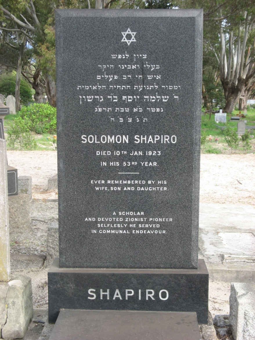 SHAPIRO Solomon -1923