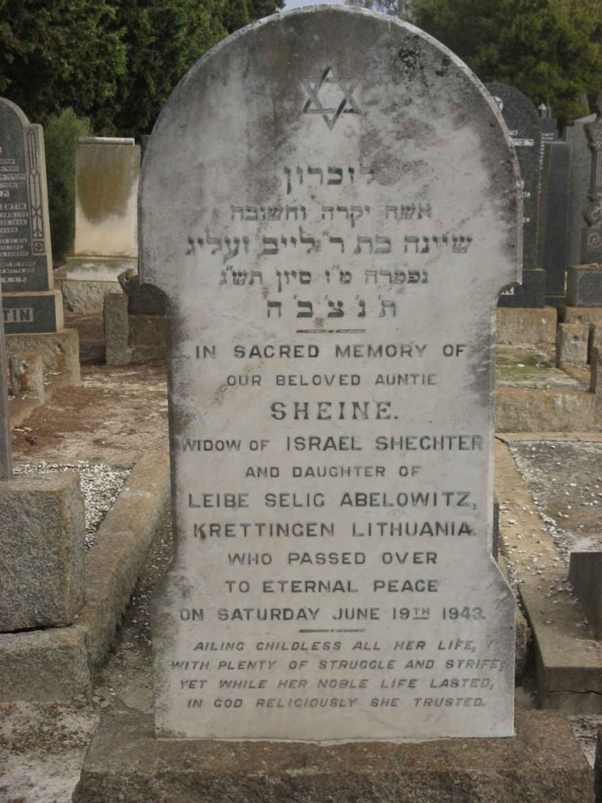 SCHECHTER Sheine -1943