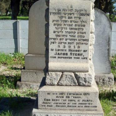 STERN Jacob  -1921