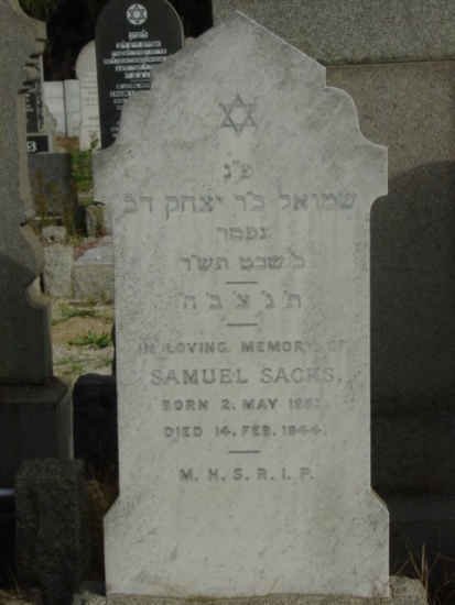 SACKS Samuel 18?3-1944