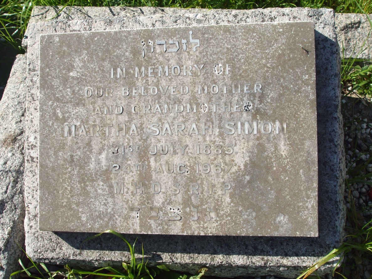 SIMON Martha Sarah 1885-1967
