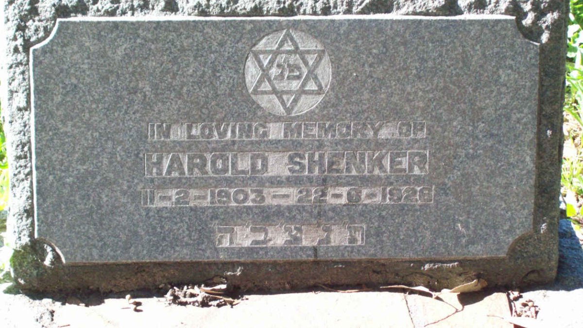 SHENKER Harold  1903-1926
