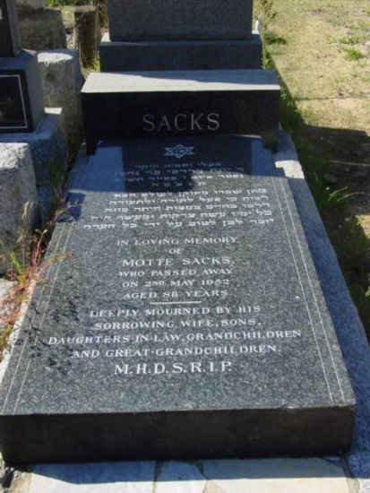 SACKS Motte -1952