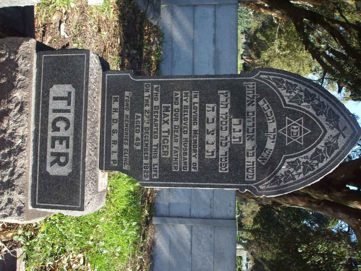 TIGER Max  -1929 aged 49 yrs