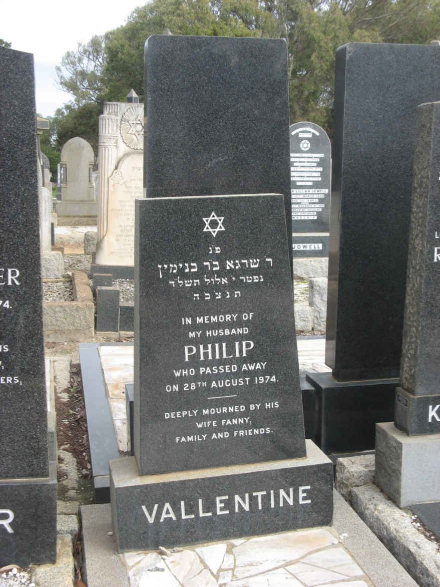 VALLENTINE Philip -1974