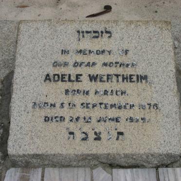 WERTHEIM Adele nee HIRSCH 1876-1939