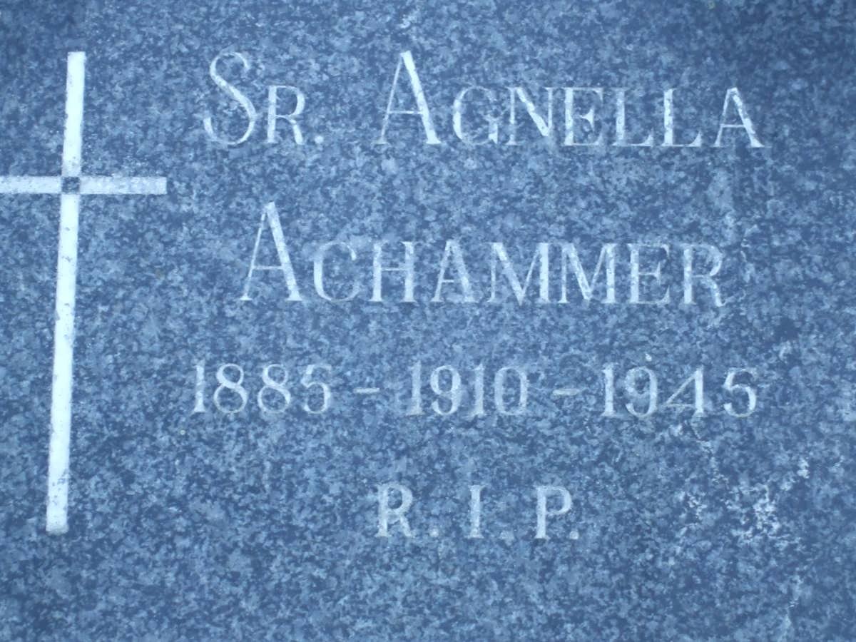 ACHAMMER Agnella 1885-1945