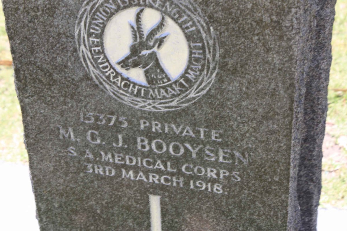 BOOYSEN M.G.J. -1918